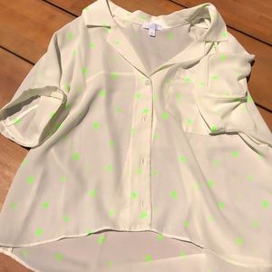 ABOUND Neon Heart Top 💚